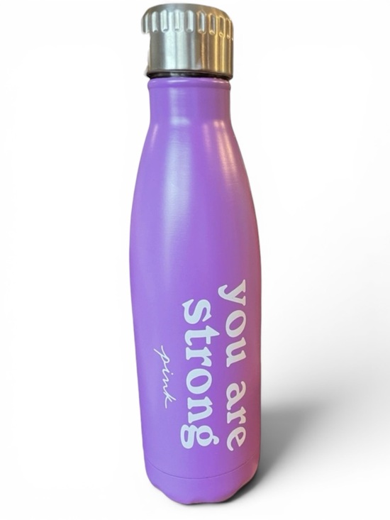 PINK Victoria's Secret Other - PINK Active Metal Water Bottle 17oz “you are strong” - Purple - NIB